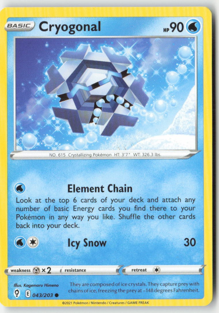 Cryogonal 43/203 Regular Evolving Skies Moderately Played, Front