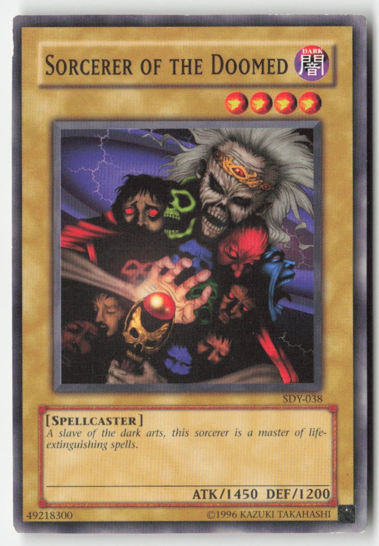 Sorcerer of the Doomed SDY-038 Unlimited Common Moderately Played, Front