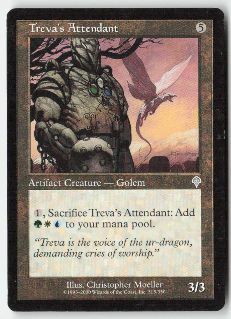 Treva's Attendant INV 315 Uncommon Moderately Played, Front