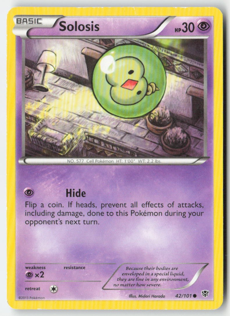 Solosis 42/101 Regular Plasma Blast Moderately Played