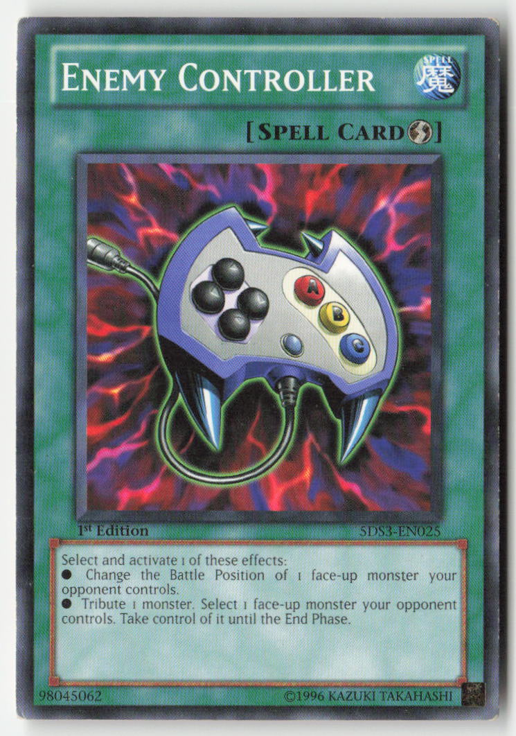 Enemy Controller 5DS3-EN025 1st Edition Common Moderately Played