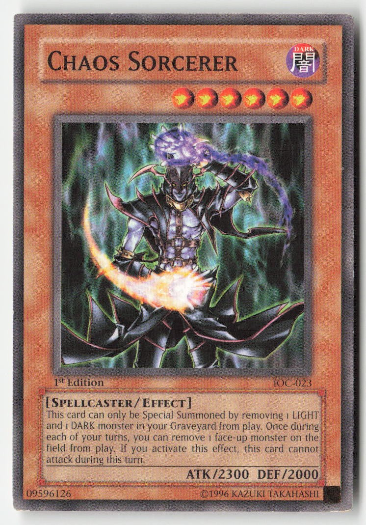 Chaos Sorcerer IOC-023 1st Edition Common Moderately Played