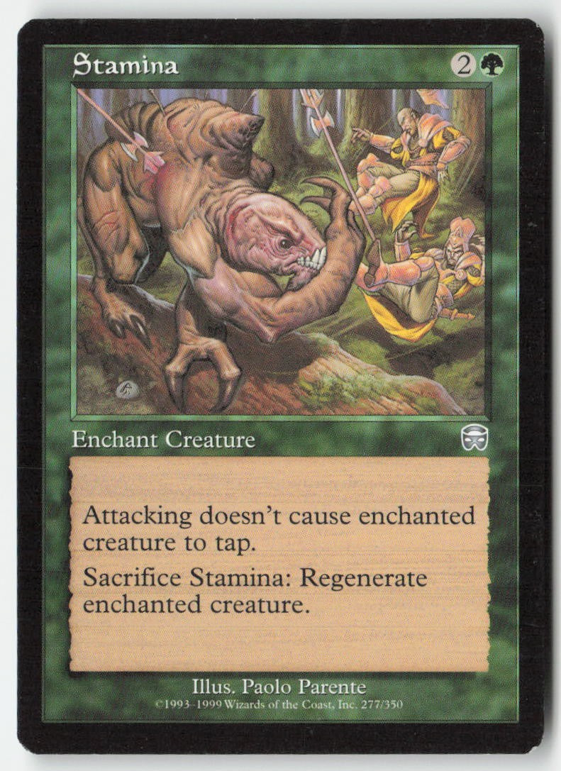 Stamina MMQ 277 Uncommon Moderately Played, Front