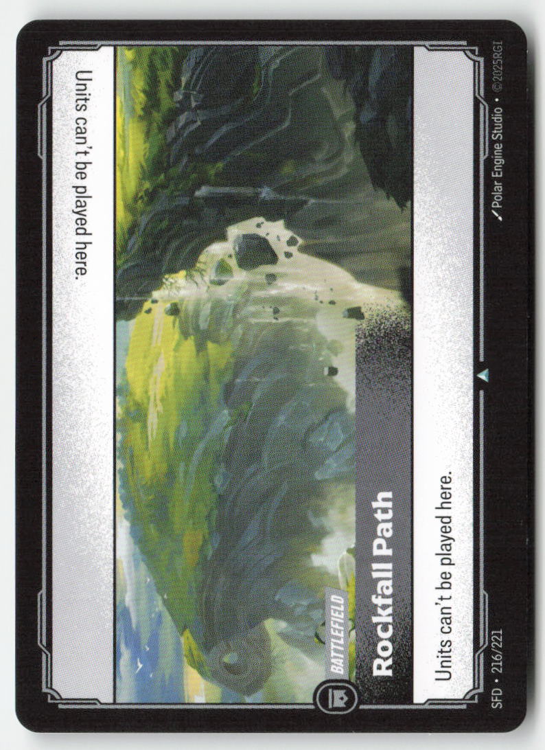 Rockfall Path #216/221 - Spiritforged - Riftbound - Uncommon - Lightly Played