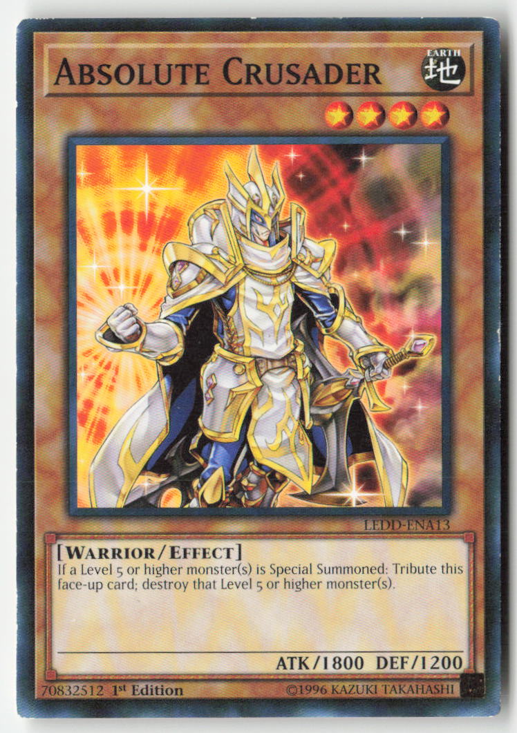 Absolute Crusader LEDD-ENA13 1st Edition Common Moderately Played