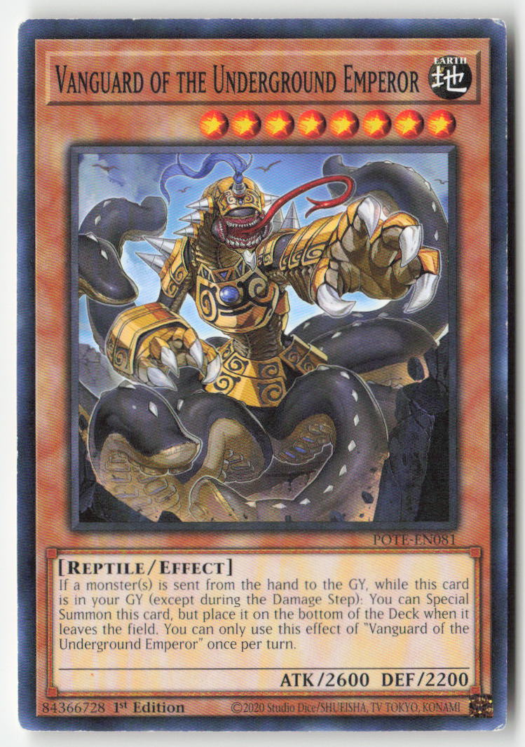 Vanguard of the Underground Emperor POTE-EN081 1st Edition Common Moderately Played