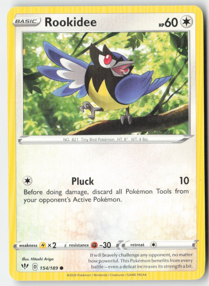 Rookidee 154/189 Regular Darkness Ablaze Moderately Played