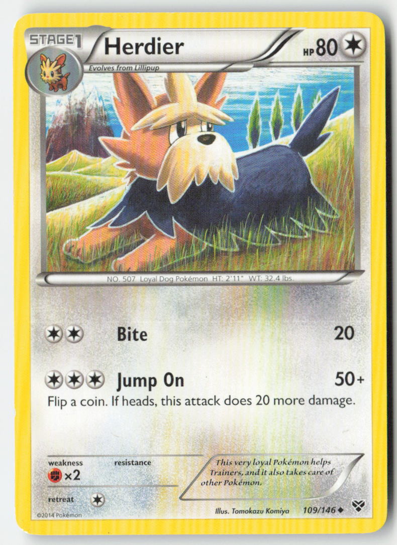 Herdier 109/146 Regular XY Moderately Played
