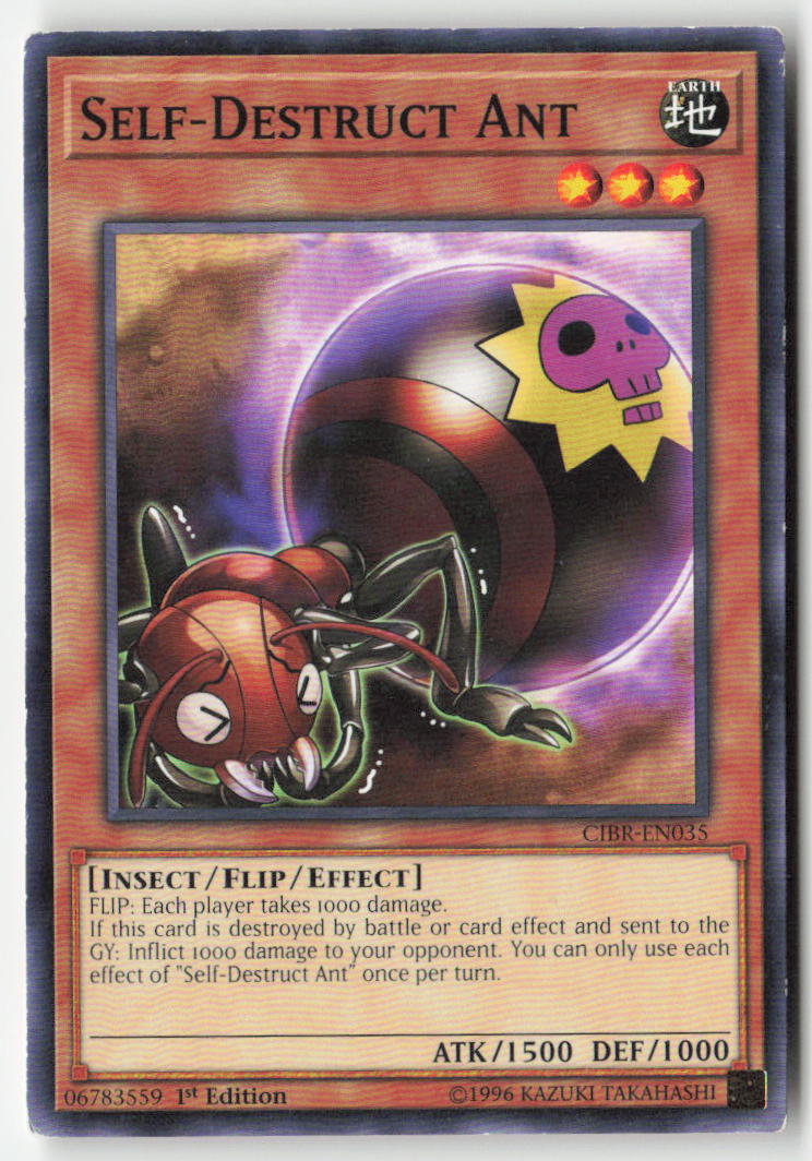 Self-Destruct Ant CIBR-EN035 1st Edition Common Moderately Played