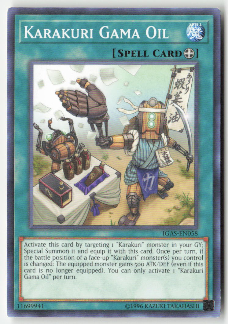Karakuri Gama Oil IGAS-EN058 Unlimited Common Moderately Played