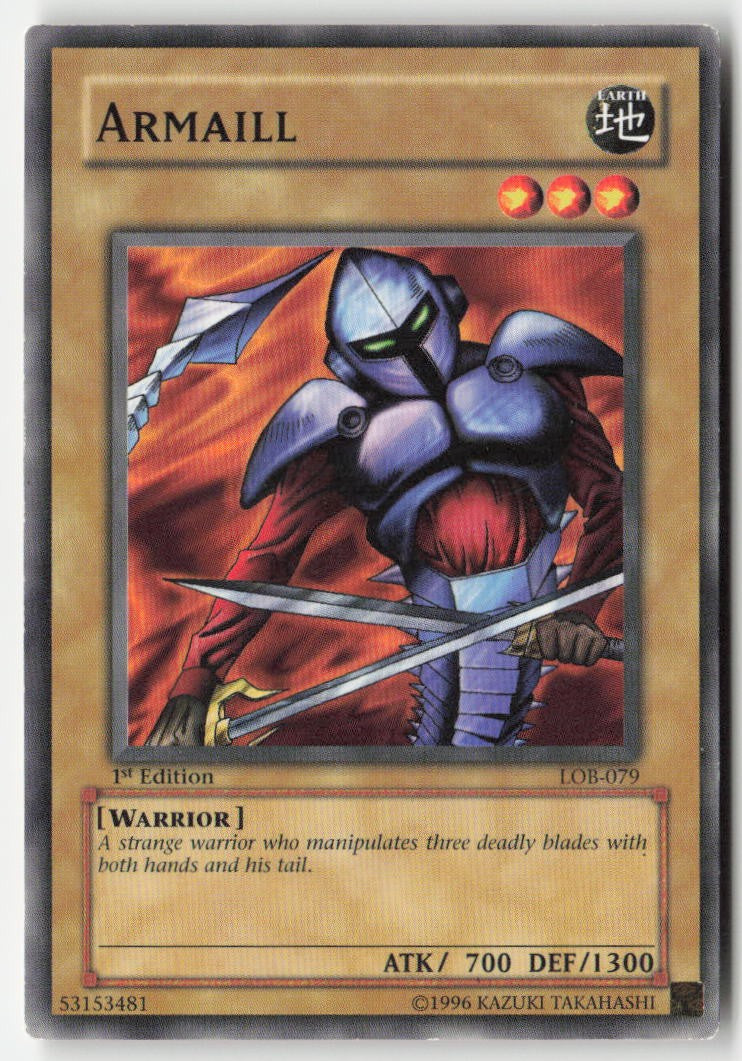 Armaill LOB-079 1st Edition Common Moderately Played, Front