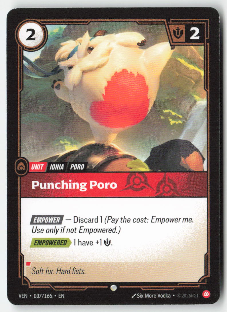 Punching Poro #007/166 - Vendetta - Riftbound - Common - Lightly Played