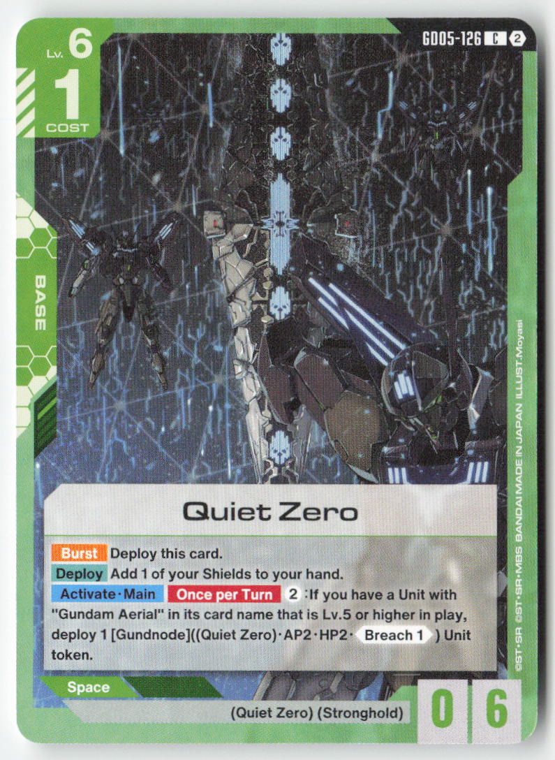 Quiet Zero GD05-126 Common Normal Lightly Played