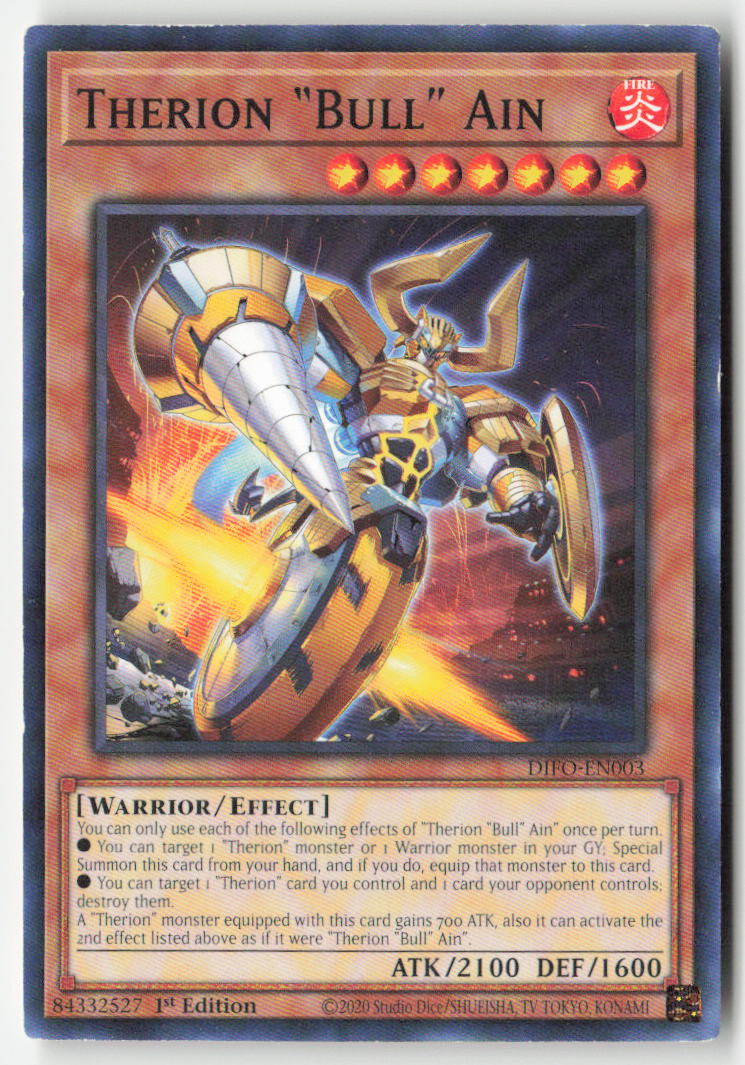 Therion "Bull" Ain DIFO-EN003 1st Edition Common Moderately Played
