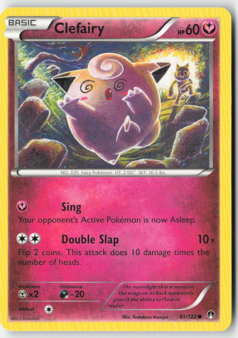 Clefairy 81/122 Regular BREAKpoint Moderately Played