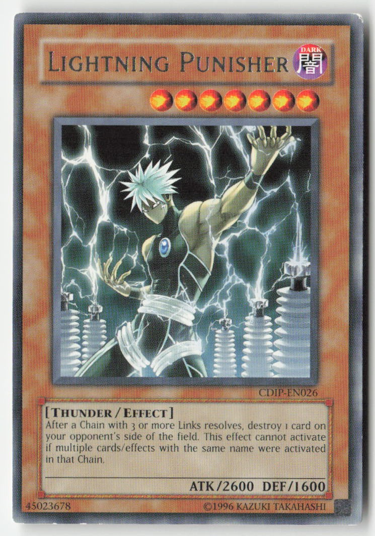 Lightning Punisher CDIP-EN026 Unlimited Rare Moderately Played