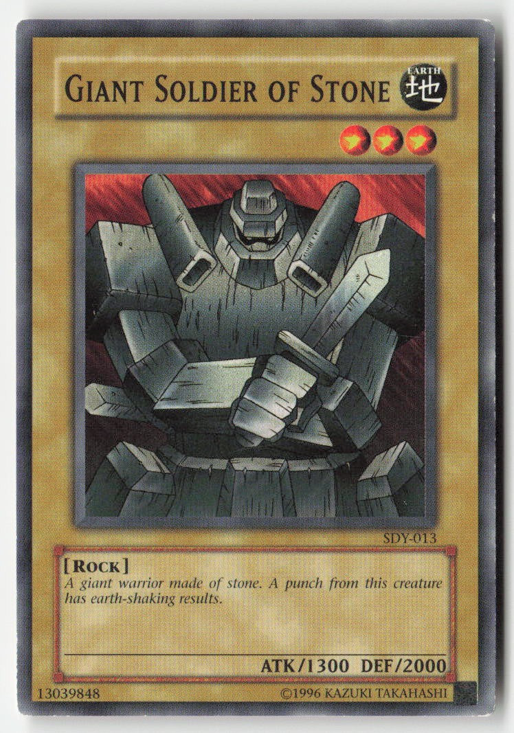Giant Soldier of Stone SDY-013 Unlimited Common Moderately Played