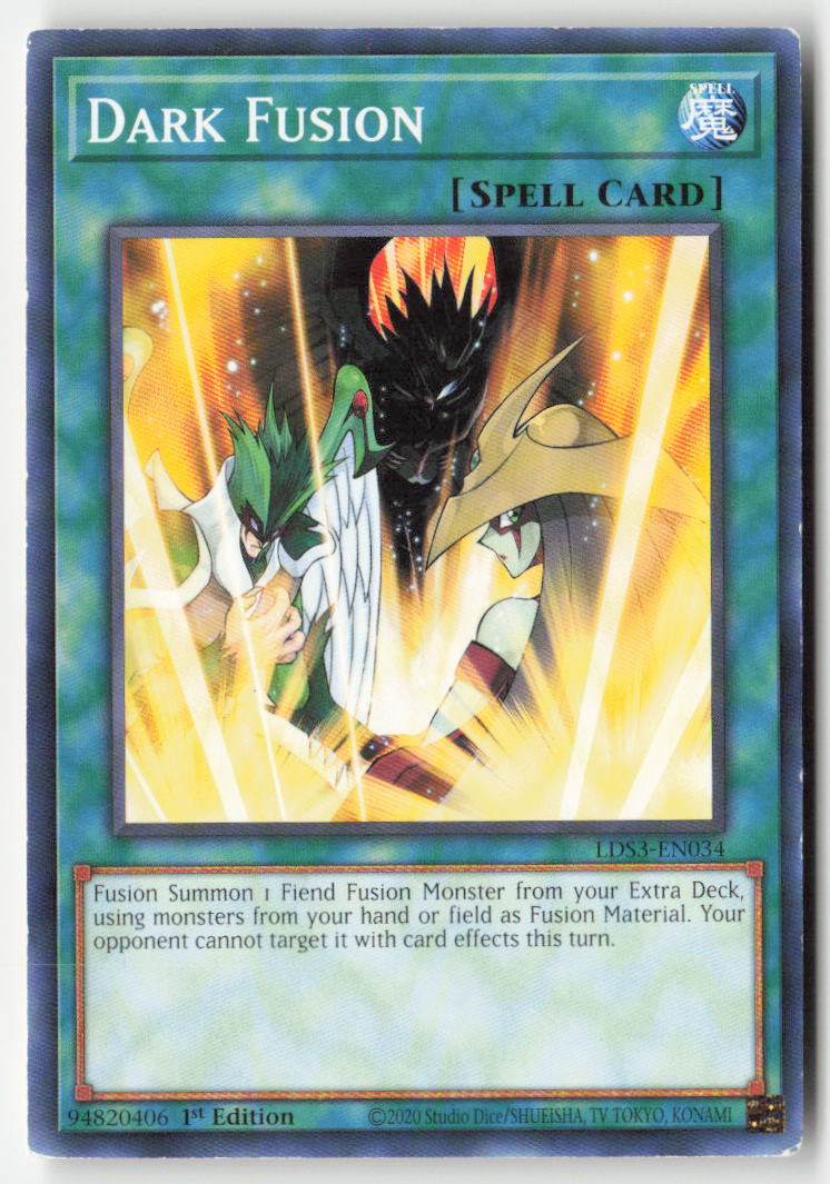 Dark Fusion LDS3-EN034 1st Edition Common Moderately Played