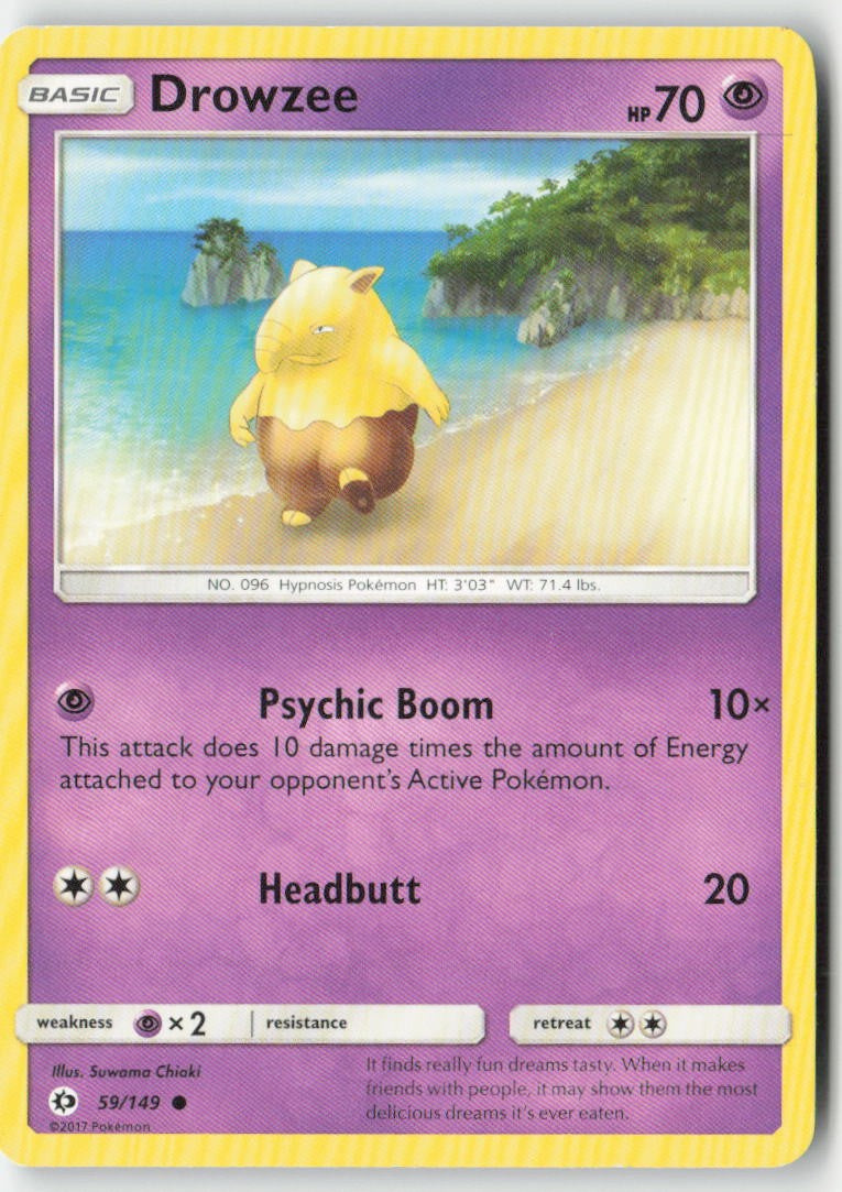 Drowzee 59/149 Regular Sun & Moon Moderately Played