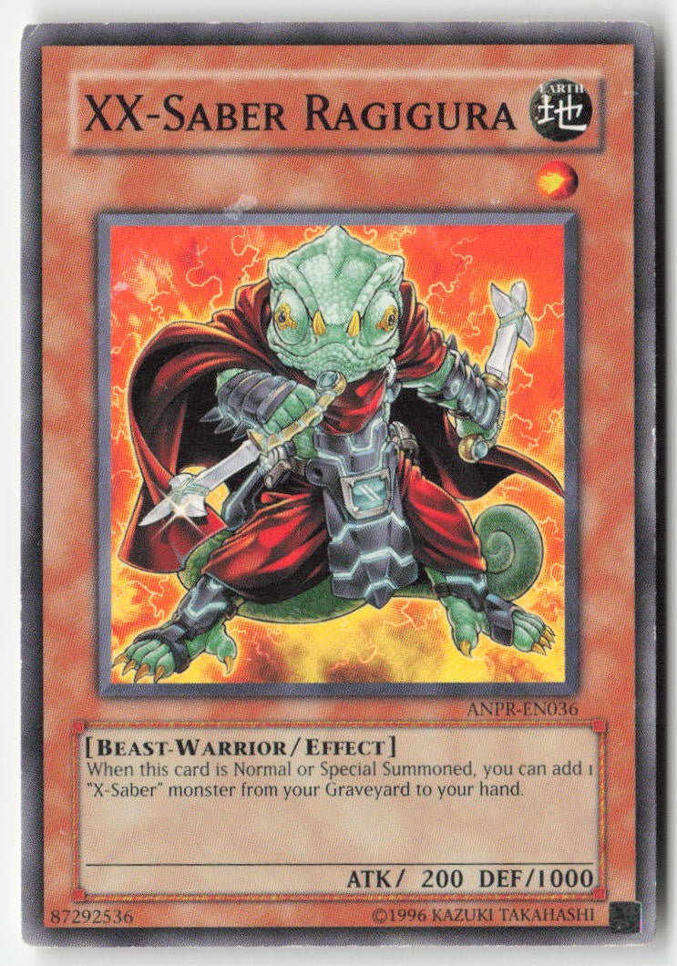 XX-Saber Ragigura ANPR-EN036 Unlimited Common Moderately Played