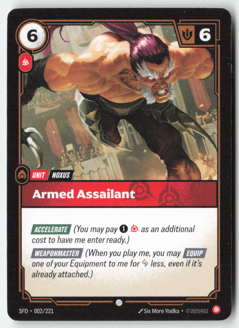 Armed Assailant #002/221 - Spiritforged - Riftbound - Common - Lightly Played