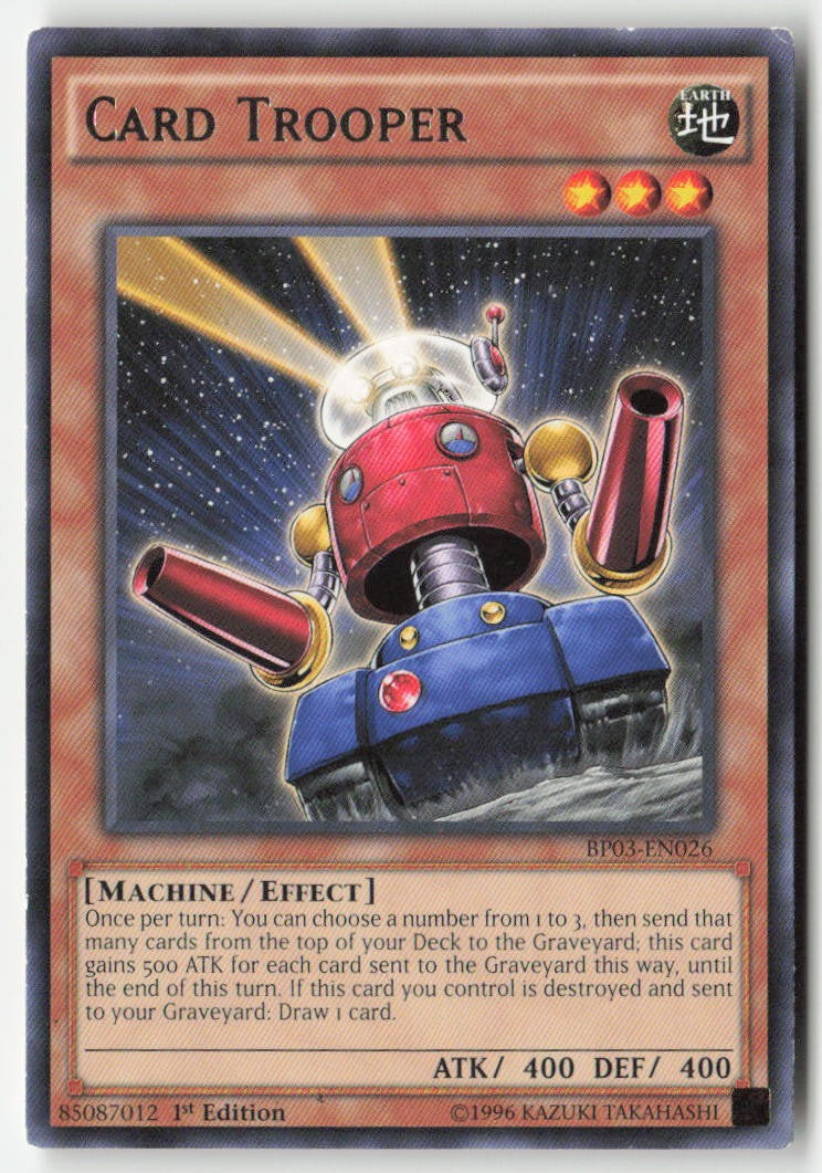 Card Trooper BP03-EN026 1st Edition Rare Moderately Played