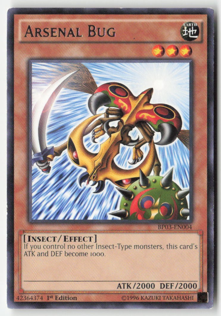 Arsenal Bug BP03-EN004 1st Edition Rare Moderately Played