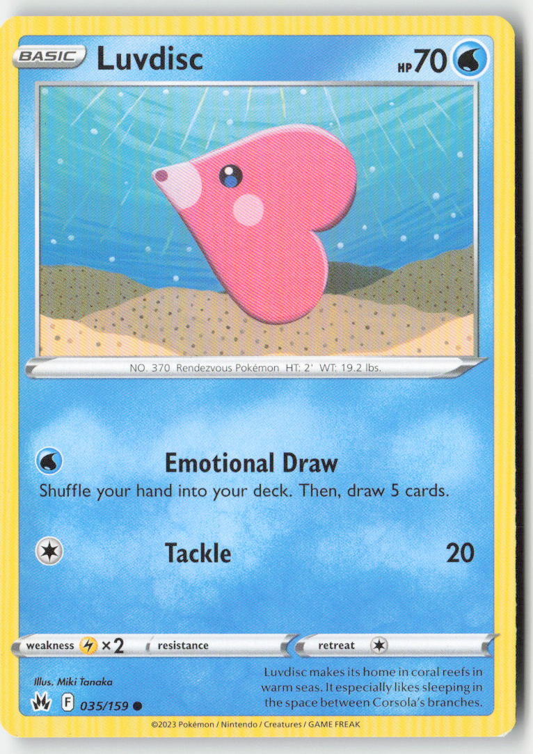 Luvdisc 035/159 Regular Crown Zenith Moderately Played