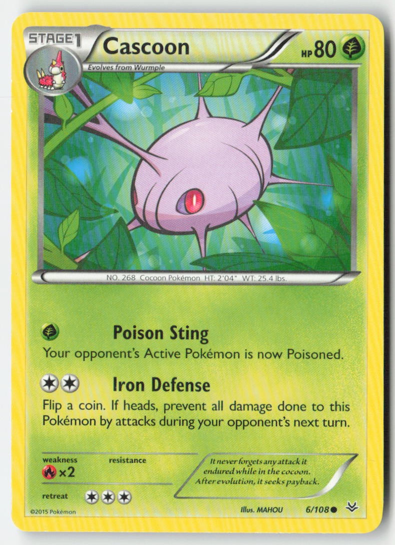 Cascoon 6/108 Regular Roaring Skies Moderately Played, Front