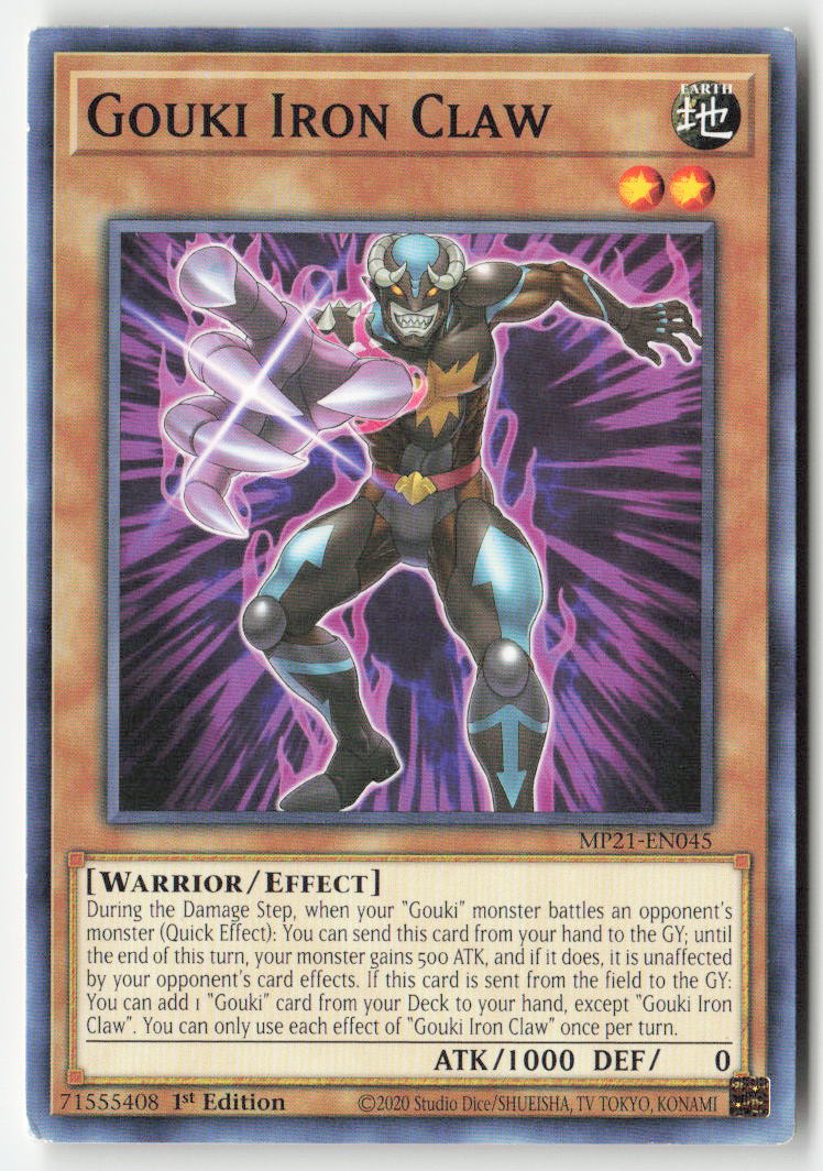 Gouki Iron Claw MP21-EN045 1st Edition Common Moderately Played