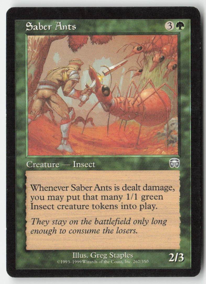 Saber Ants MMQ 267 Uncommon Moderately Played