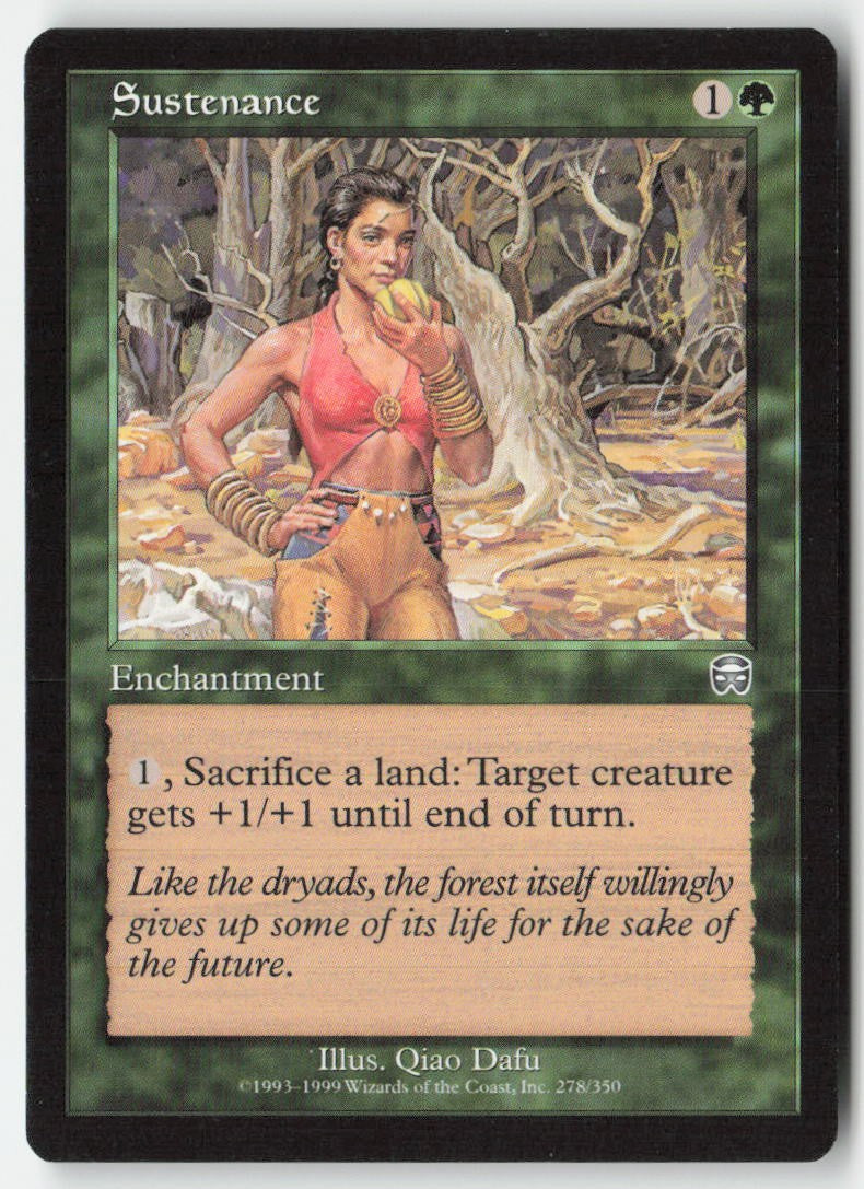 Sustenance MMQ 278 Uncommon Moderately Played, Front