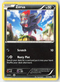 Zorua 72/146 Regular XY Moderately Played