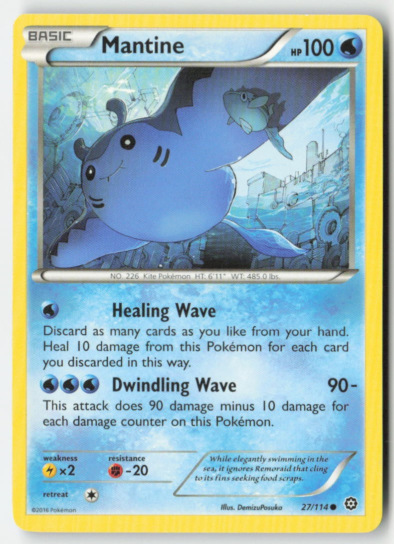 Mantine 27/114 Regular Steam Siege Moderately Played