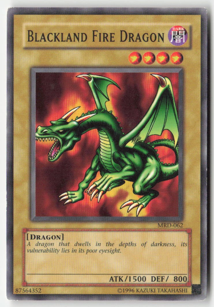 Blackland Fire Dragon MRD-062 Unlimited Common Moderately Played, Front