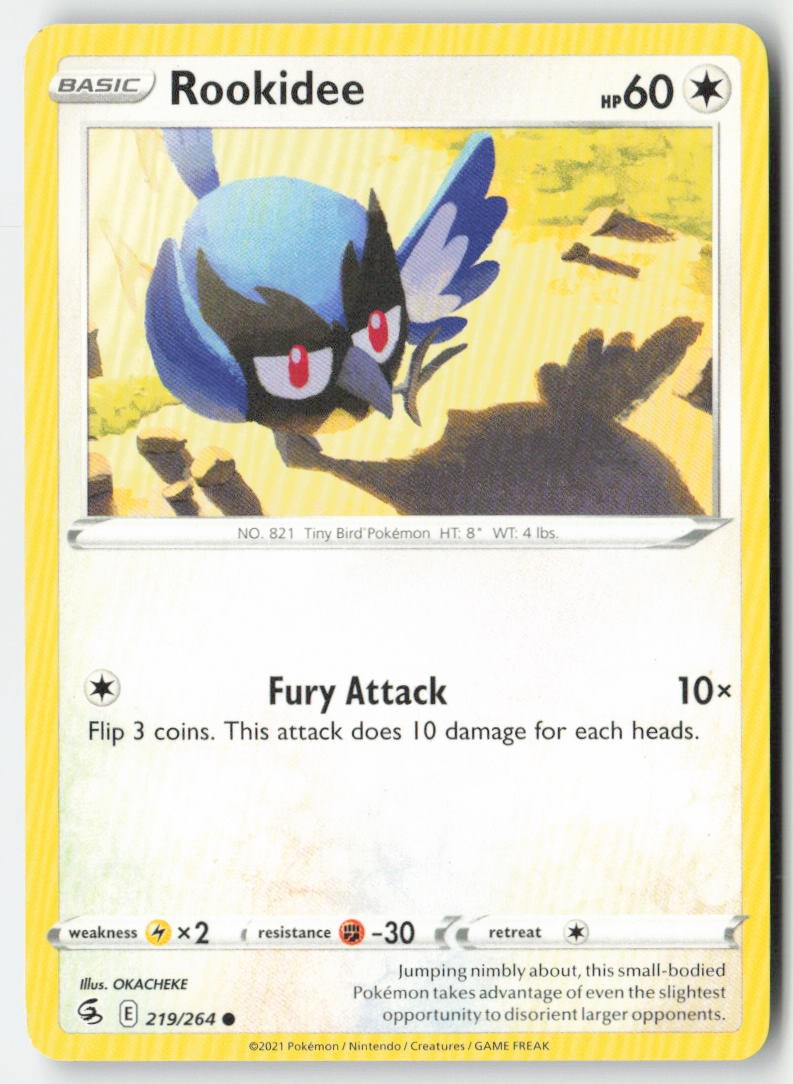 Rookidee 219/264 Regular Fusion Strike Moderately Played