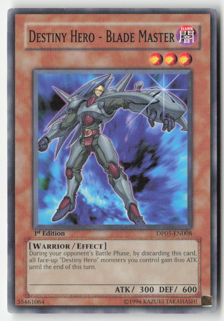 Destiny HERO - Blade Master DP05-EN008 1st Edition Common Moderately Played, Front