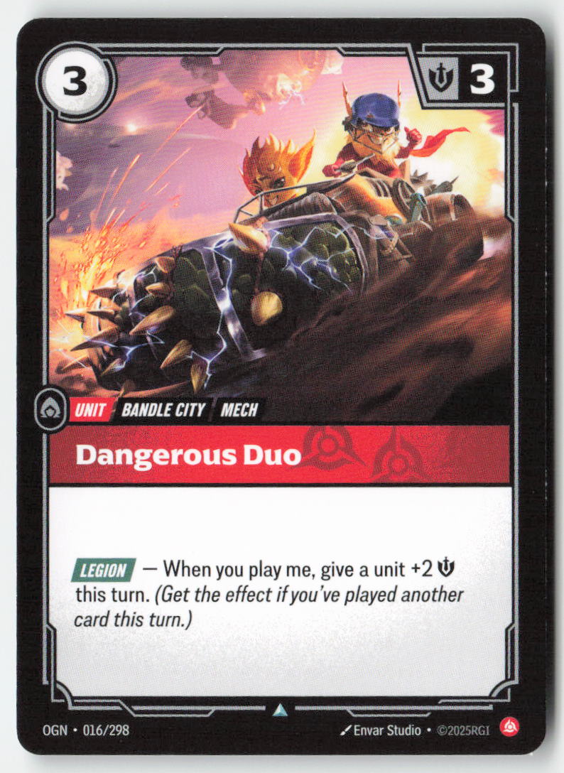 Dangerous Duo #016/298 - Origins - Riftbound - Uncommon - Lightly Played