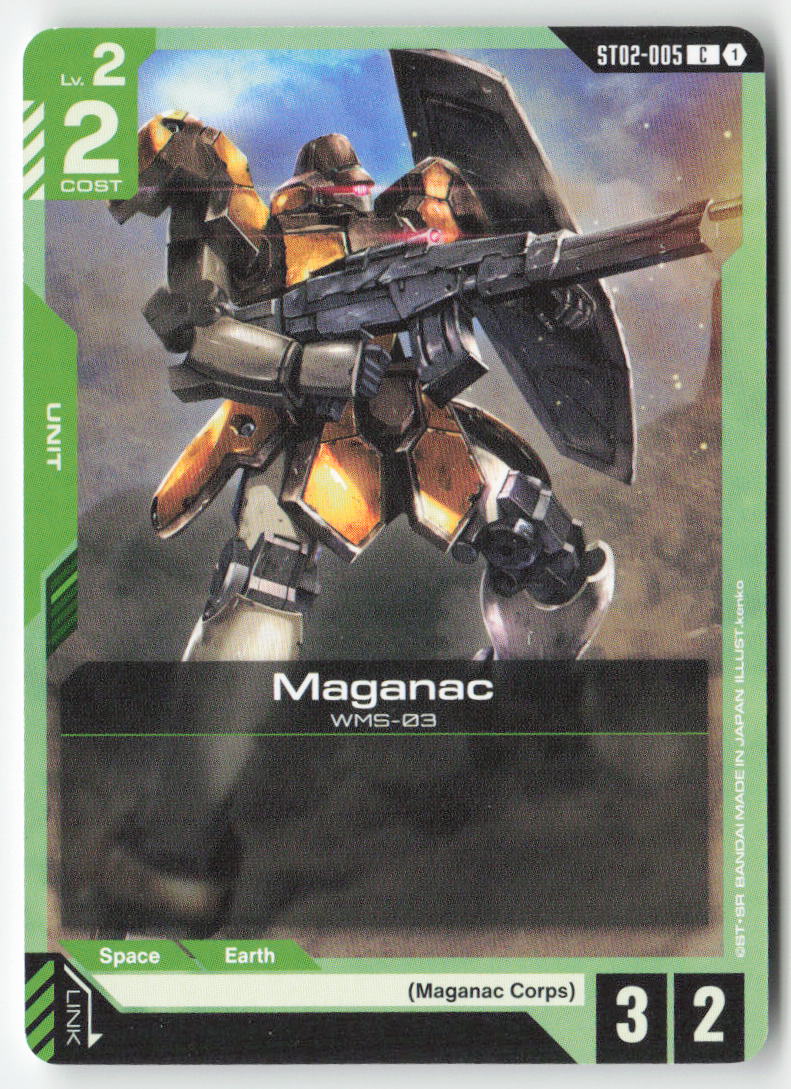 Maganac ST02-005 Common Normal Lightly Played, Front