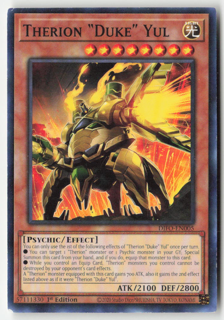 Therion "Duke" Yul DIFO-EN005 1st Edition Common Moderately Played