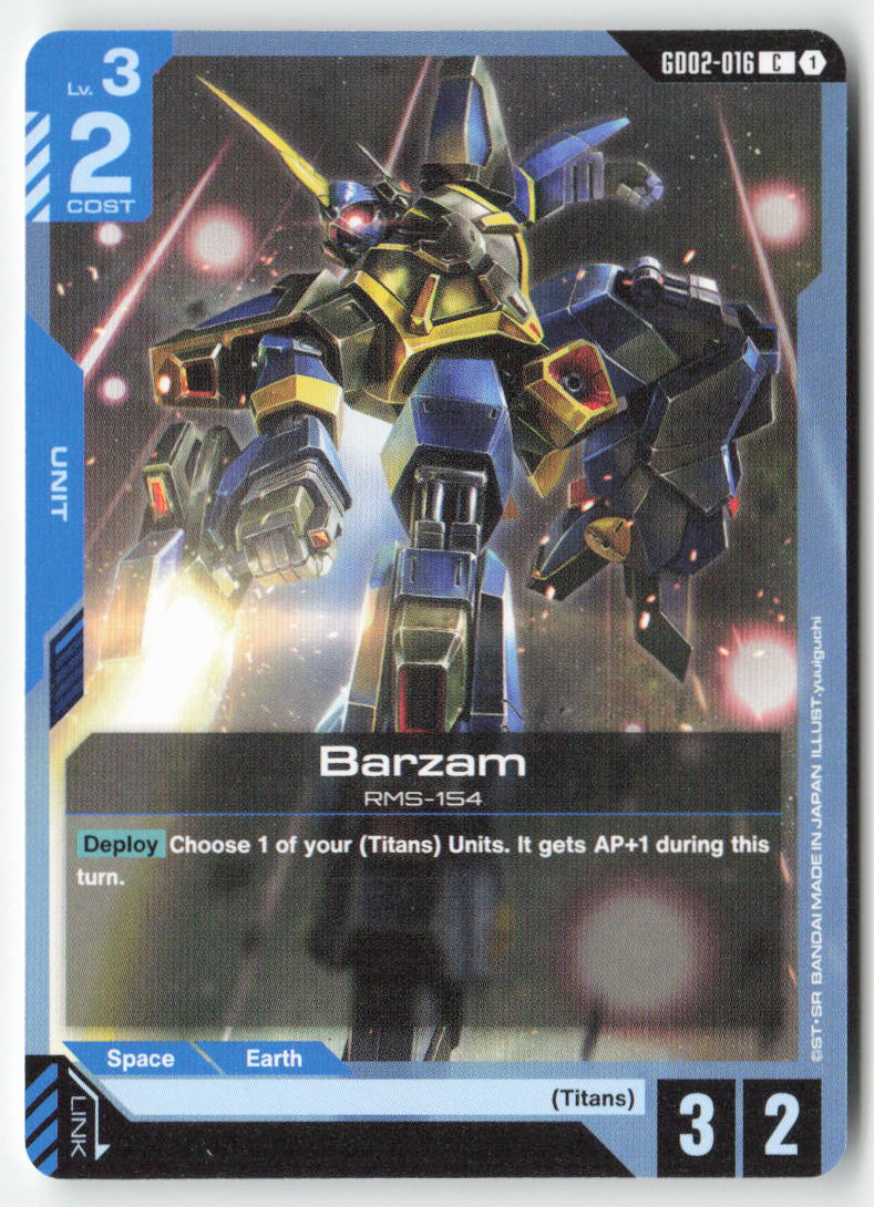Barzam GD02-016 Common Normal Lightly Played