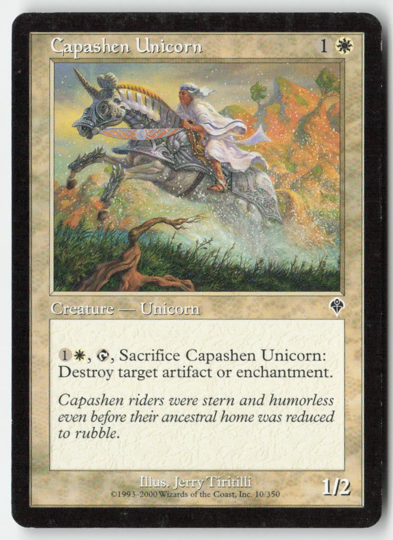 Capashen Unicorn INV 10 Common Moderately Played