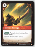 Cannon Barrage #127/298 - Origins - Riftbound - Common - Lightly Played