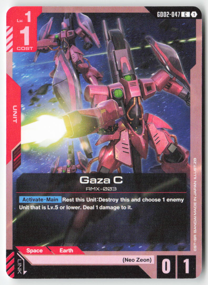 Gaza C GD02-047 Common Normal Lightly Played