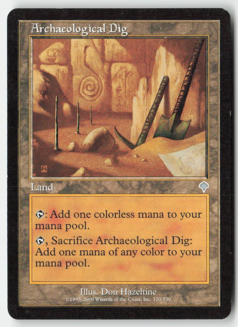 Archaeological Dig INV 320 Uncommon Moderately Played