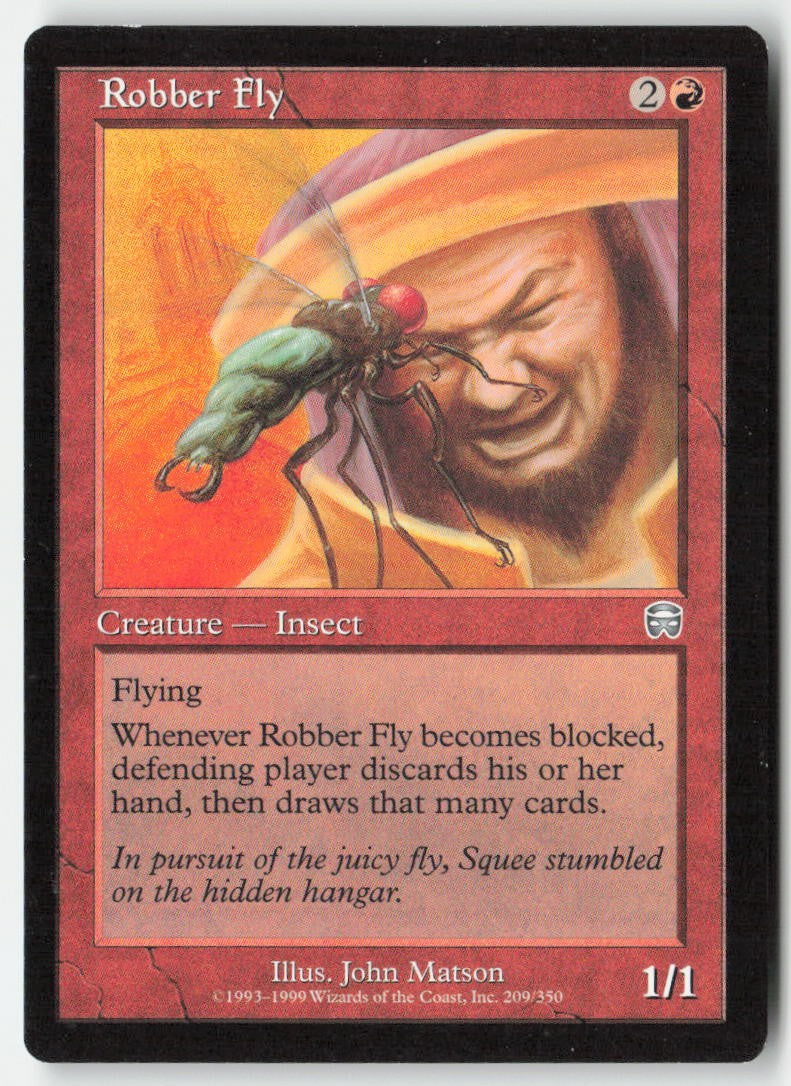 Robber Fly MMQ 209 Uncommon Moderately Played