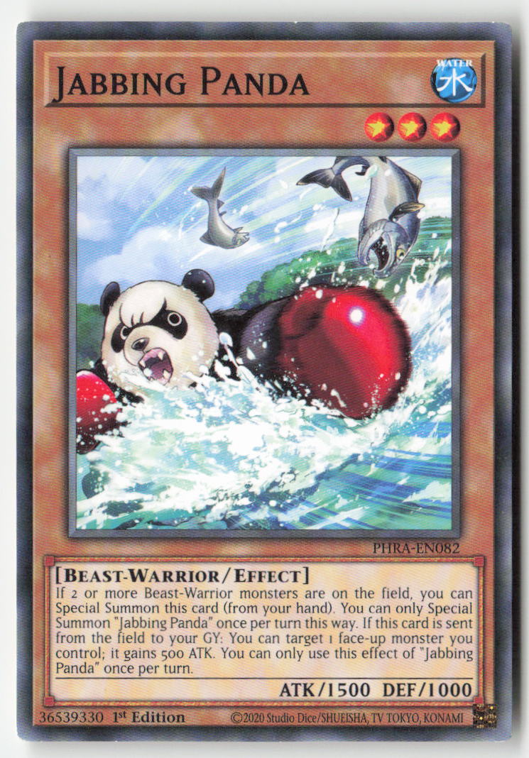 Jabbing Panda PHRA-EN082 1st Edition Common Moderately Played