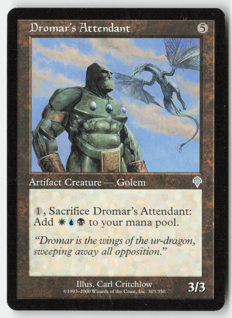Dromar's Attendant INV 303 Uncommon Moderately Played