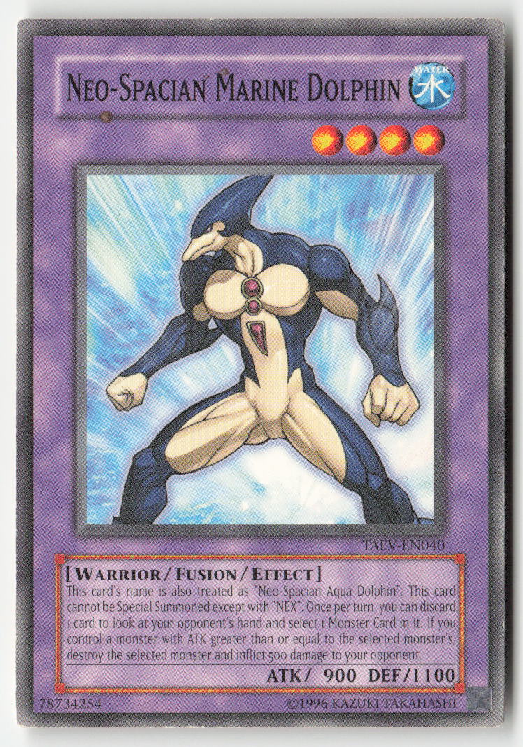 Neo-Spacian Marine Dolphin TAEV-EN040 Unlimited Common Moderately Played, Front