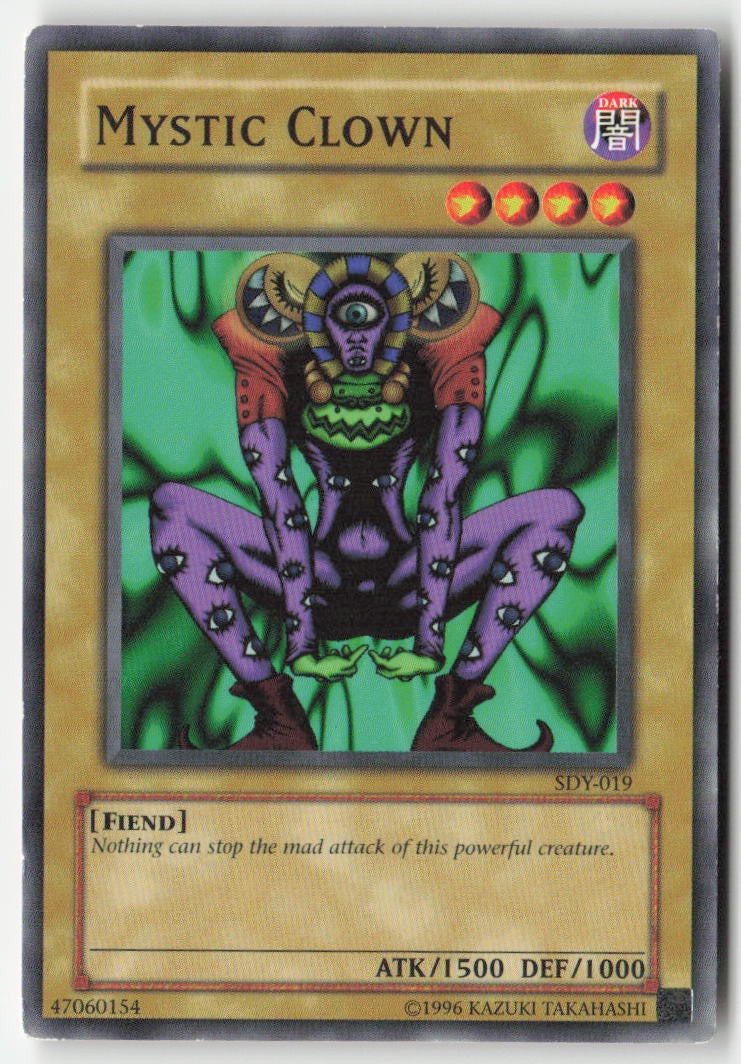 Mystic Clown SDY-019 Unlimited Common Moderately Played